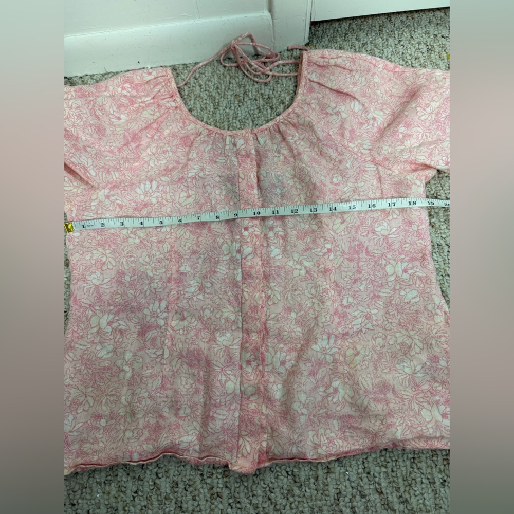 J. Crew Pink Floral Women's Blouse size 6 - Picture 5 of 5